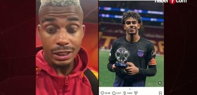 Lamine Yamal'dan Mario Lemina'ya g&ouml;ndermeli paylaşım
