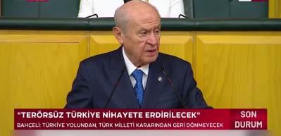MHP Lideri Bah&ccedil;eli Husilere seslendi "T&uuml;rkiye gerekeni yapar" dedi