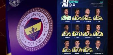 Fenerbah&ccedil;e - Slavia Prag! İlk 11'ler belli oldu
