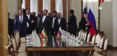 İran Dışişleri Bakanı Erak&ccedil;i ile Rus mevkidaşı Lavrov, Tahran'da g&ouml;r&uuml;şt&uuml;