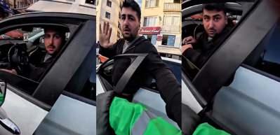 İstanbul'da &ouml;fke n&ouml;beti ge&ccedil;iren s&uuml;r&uuml;c&uuml; 180 bin liralık cezayı hatırlayınca pamuk gibi oldu
