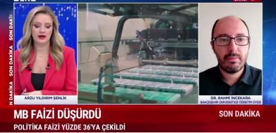 Merkez Bankası, politika faizini y&uuml;zde 36'ya d&uuml;ş&uuml;rd&uuml;