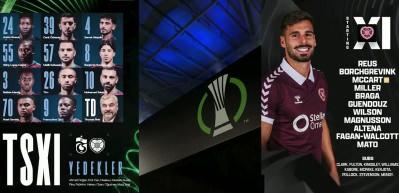 Trabzonspor - Hearts! İlk 11'ler belli oldu