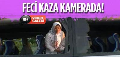 Korkun&ccedil; kaza g&uuml;venlik kamerasında!
