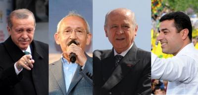 Liderlerin mitinglerde g&uuml;ld&uuml;ren halleri