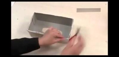  30 dakikada ayakkabı kutusuyla atkı