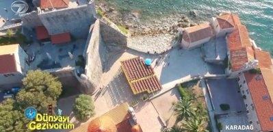 180 derece Adriyatik Denizi manzarasına sahip tarihi Budva surları