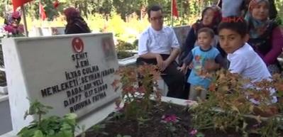  3 yaşındaki Lara'dan şehit babasına ziyaret