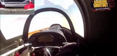 600 Km hızla giderken kaza anı