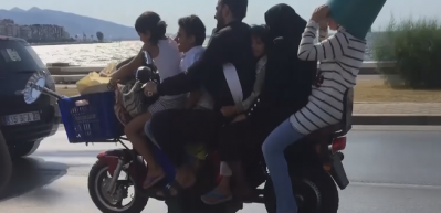 6 kişilik, aile boyu motoskilet