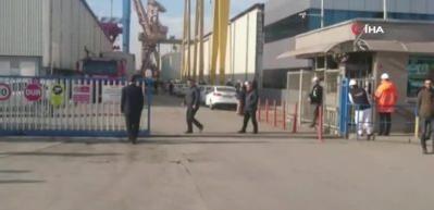 Tuzla'da tersanede bulunan gemide yangın: 6 yaralı