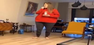 Beg&uuml;m &Ouml;ner'den eğlenceli video paylaşımı! Kilolarını ti'ye aldı