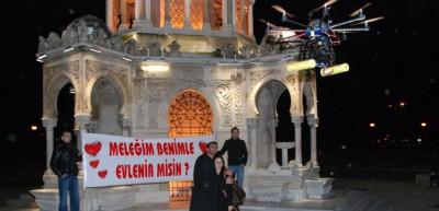İnsansız hava aracıyla evlenme teklifi