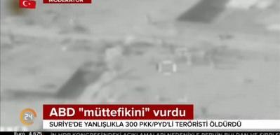 ABD jetleri YPG'yi vurdu