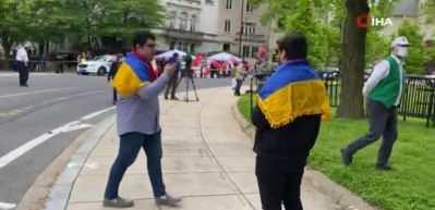 ABD&rsquo;de T&uuml;rk vatandaşlar s&ouml;zde soykırım iddialarını protesto etti