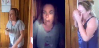 Ablasını her g&uuml;n korkuttu, o anları b&ouml;yle kaydetti