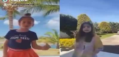 Acun Ilıcalı'nın kızları Melisa ve Leyla'dan tiktok dansı!