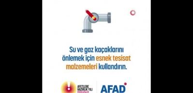 AFAD deprem sırasında ve sonrasında yapılması gerekenler için bilgilendirme videosu yayınladı