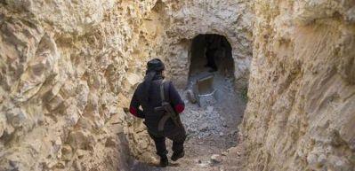 Afrin'de yerin 4 metre altında yaptığı t&uuml;nel bulundu