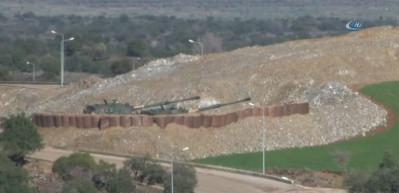 Afrin'deki PYD/PKK mevzilerine top&ccedil;u atışı