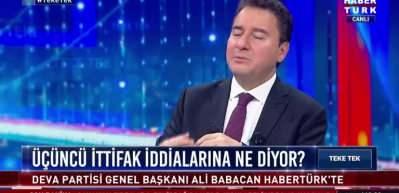Ali Babacan HDP'ye g&ouml;z kırptı: İlişki zeminimiz sıcak