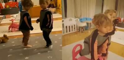 Alin ve Lina yine sosyal medyayı salladı! Zeybek oynadılar...