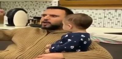 Alişan oğlu Burak ile alıştırma yaptı!