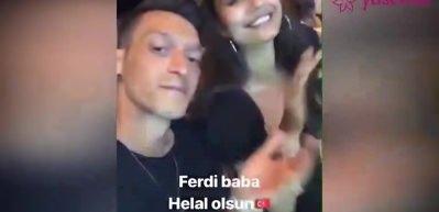 Amine G&uuml;lşe ve Mesut &Ouml;zil'den Ferdi baba şarkısı!