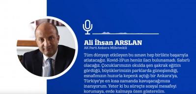 Ankara Milletvekili Ali İhsan Arslan'dan sesli mesaj