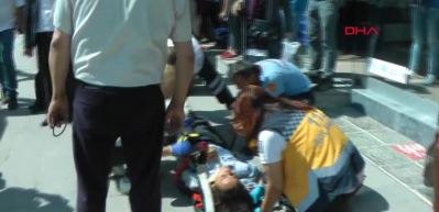 Ankara&rsquo;da &uuml;st ge&ccedil;itte dehşet anları! 