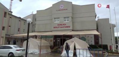 Antalya’da hastanenin acil servisi, heyelan nedeniyle boşaltıldı