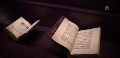 Asırlık el yazması Kur'an-ı Kerimler ABD'de sergileniyor