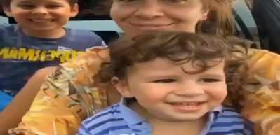 Aylin Kontente'den &ccedil;ocuklarıyla eğlenceli araba videosu!