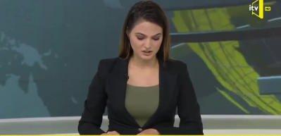 Azeri spiker haberi verirken g&ouml;zyaşlarını tutamadı