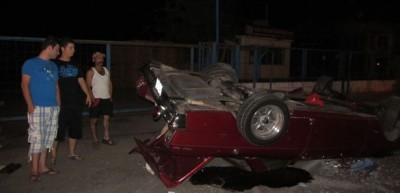 Aşırı hız kazayı beraberinde getirdi: 2 yaralı