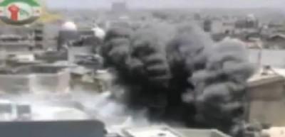 Suriye'de bombardıman s&uuml;r&uuml;yor