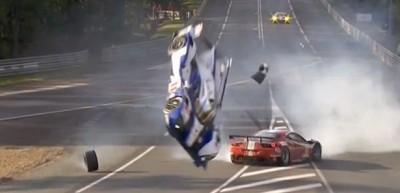 Le Mans 24 Yarışı'nda feci kaza