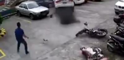 Babadan oğluna park etme dersi
