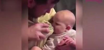 Babalarıyla mutlu olan &ccedil;ocuklar!