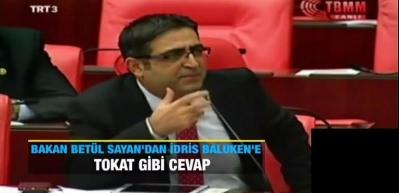 Bakan Bet&uuml;l Sayan'dan İdris Baluken'e tokat gibi yanıt