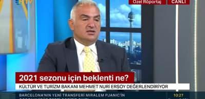 Bakan Ersoy: 15 milyon turist sayısını yakalarız