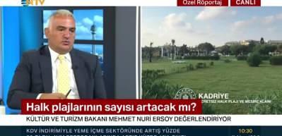 Bakan Ersoy Antalya Kemer Manavgat Ve Marmaris Icmeler De De Halk Plaji Acmayi Planliyoruz Video 7