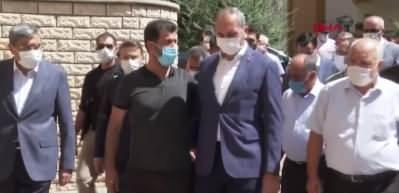 Bakan G&uuml;l'den, Duygu Delen'in ailesine taziye ziyareti