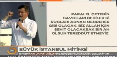 Başbakan Davutoğlu İstanbul'da halka hitap etti-6