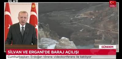 Başkan Erdoğan: Silvan Barajı'nı &ouml;n&uuml;m&uuml;zdeki yılın sonuna kadar tamamlamayı ve su tutmaya başlamayı planlıyoruz
