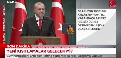 Başkan Erdoğan yeni tedbirleri a&ccedil;ıkladı