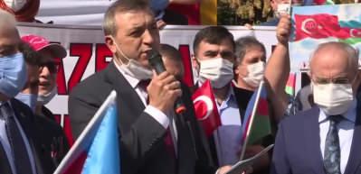 Başkentte Azerbaycan'a destek mitingi d&uuml;zenlendi 