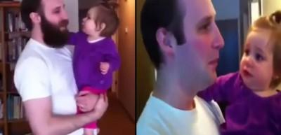 Babasını sakalsız g&ouml;ren bebeğin dramı