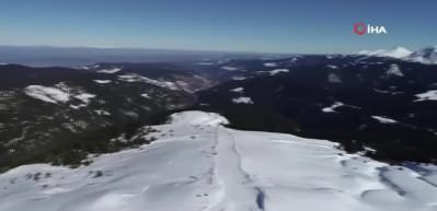 Batı Karadeniz&rsquo;in en uzun kayak pisti Ilgaz Yurduntepe'ye ilgi arttı