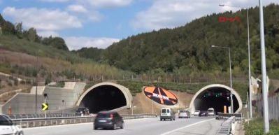 Bayramda Bolu Dağı T&uuml;neli'nden 575 bin ara&ccedil; ge&ccedil;ti